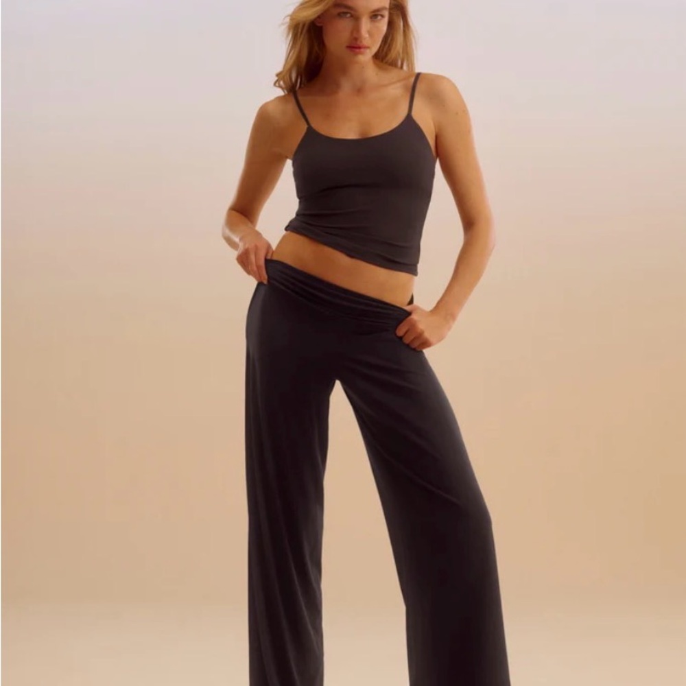 Adanola Wide Leg Yoga Pant - TALL - Brown NEW WITH TAGS